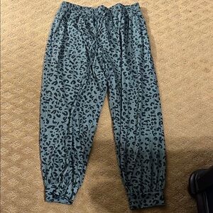 Leopard Print Jogger Pants